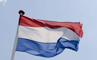 The flag of Netherlands