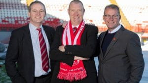 Hamilton’s Chairman Allan Maitland together with Director of football, Allan McGonagall.