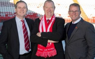 Hamilton’s Chairman Allan Maitland together with Director of football, Allan McGonagall.