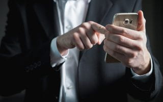 Man holding a phone