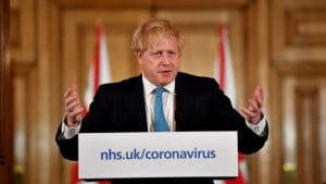 PM Boris Johnson Addressing the Press Conference 