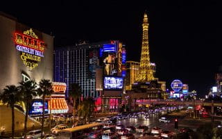 Night cityscape of Las Vegas