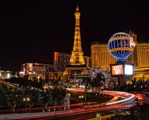 Night cityscape of Las Vegas