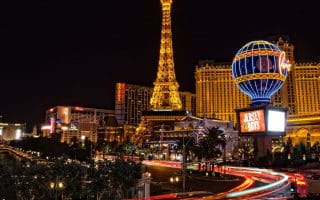 Night cityscape of Las Vegas