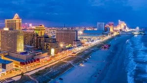 Atlantic City Casino Stretch by the Ocean
