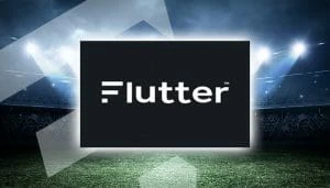 Flutter Logo Over a Football Pitch