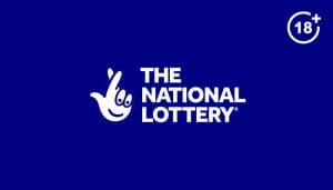 The UK National Lottery Logo with 18+ Age Limit Stamp