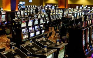 An Empty Gambling Hall at Menominee Casino
