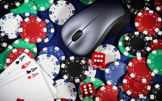 Casino Poker Table with Online Mouse