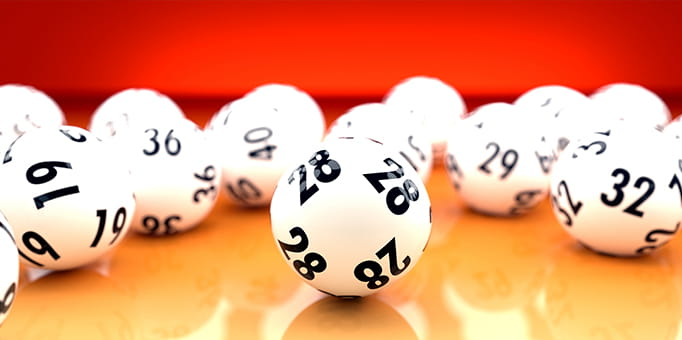 A picture of lottery balls 