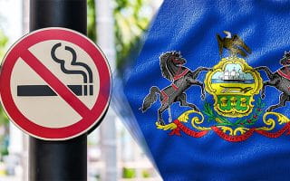 Employees of Pennsylvania casinos stand for a smoking ban