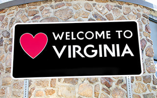 Welcome to Virginia sign