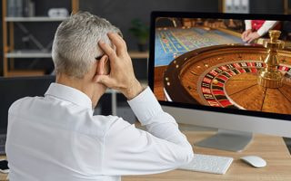 Frustrated player at online casino