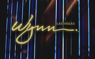 A close-up of the Wynn Las Vegas building