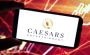 Caesars Entertainment on a mobile phone