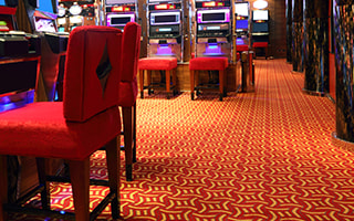 The gaming floor of a casino