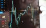 A stock market chart on a computer screen