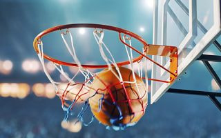 Image Showing Basketball Court And Hoop