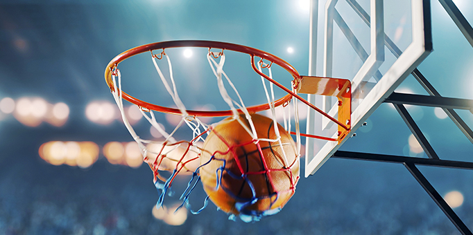 Image Showing Basketball Court And Hoop