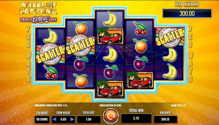 Wheel of Fortune Triple Extreme Spin Slot by IGT