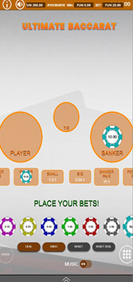 Online baccarat side bets including Perfect Pair