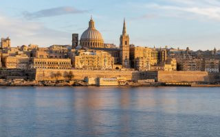 Valletta skyline across the Grand Harbour as Malta's new gaming tax takes effect